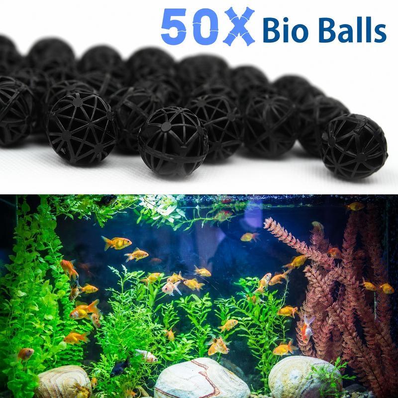 Planted Aquarium Fertilizer - 50개 16mm 바이오 볼 수족관 필터