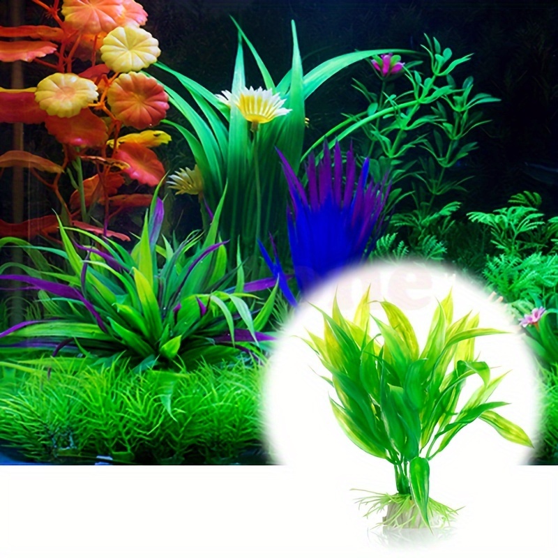 Non Planted Aquarium Fish - 10pcs 인공 수생 식물 현실적인 수중