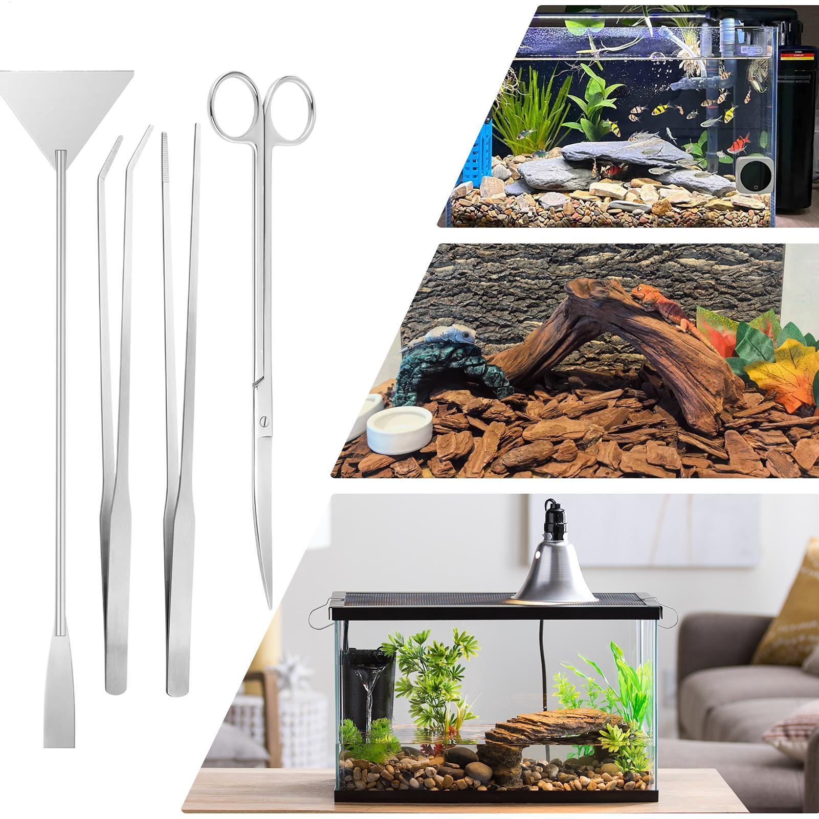 Planted Aquarium Tool Kit - 4종 수족관 도구 키트 스테인리스 스틸