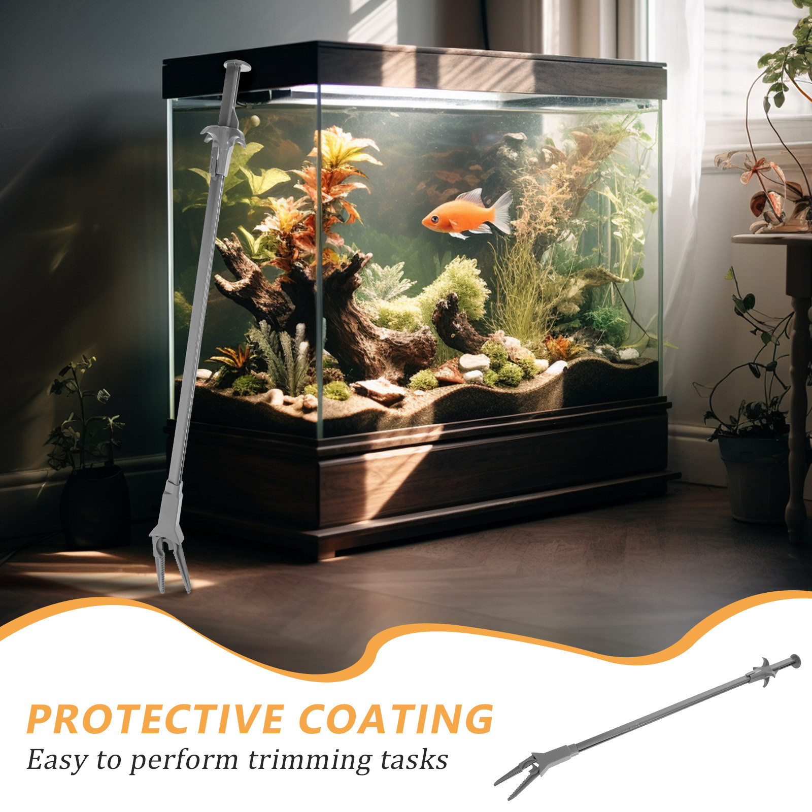 50cm 플라스틱 수족관 식물 집게 곡선형 팁 수생 집 - Planted Aquarium Tips 리뷰 및 가격