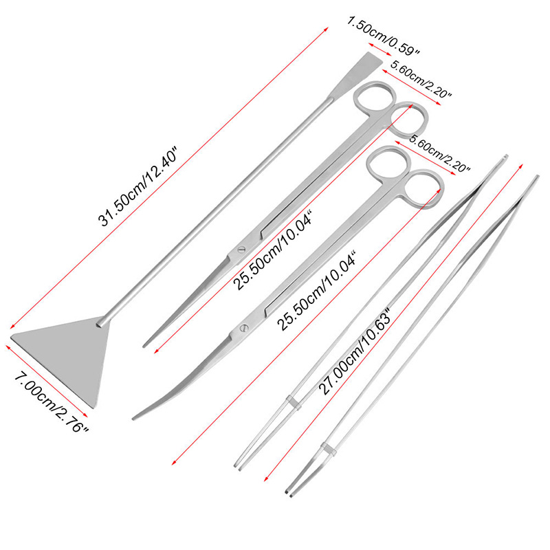전문 수족관 관리 도구 키트, 어항 청소용 핀셋, 가위 - Planted Aquarium Tool Kit 리뷰 및 가격