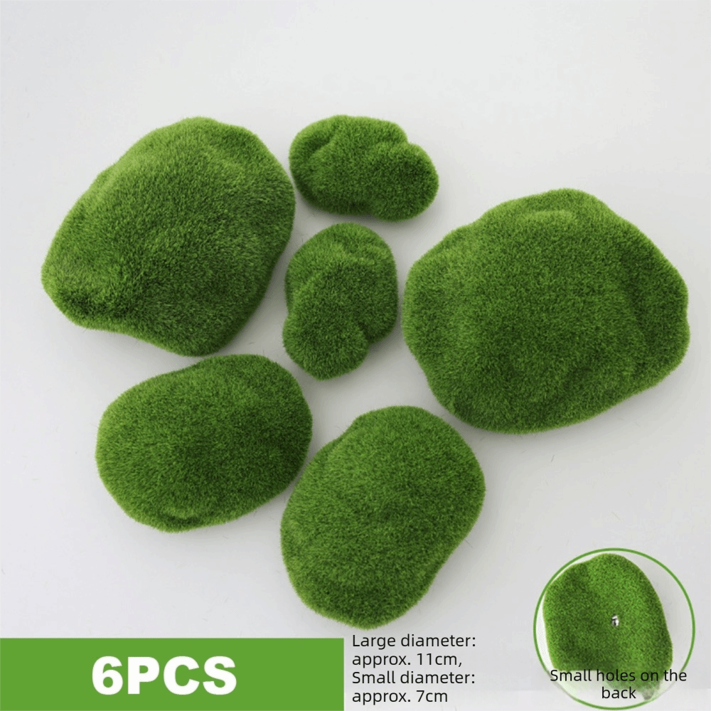 2/4/6/10PCS 녹색 인공 이끼 돌 마이크로 풍경 - Planted Aquarium Moss 리뷰 및 가격