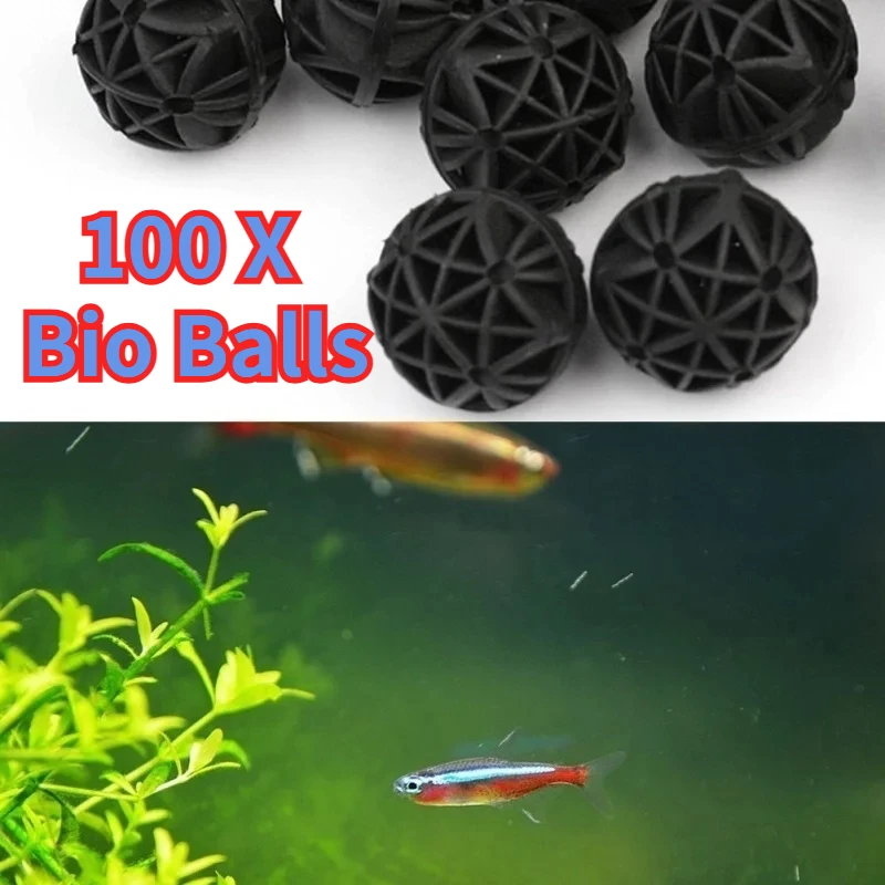 50/100Pcs 홈 수족관 연못 바이오 공 16mm  - Planted Aquarium Fertilizer 리뷰 및 가격