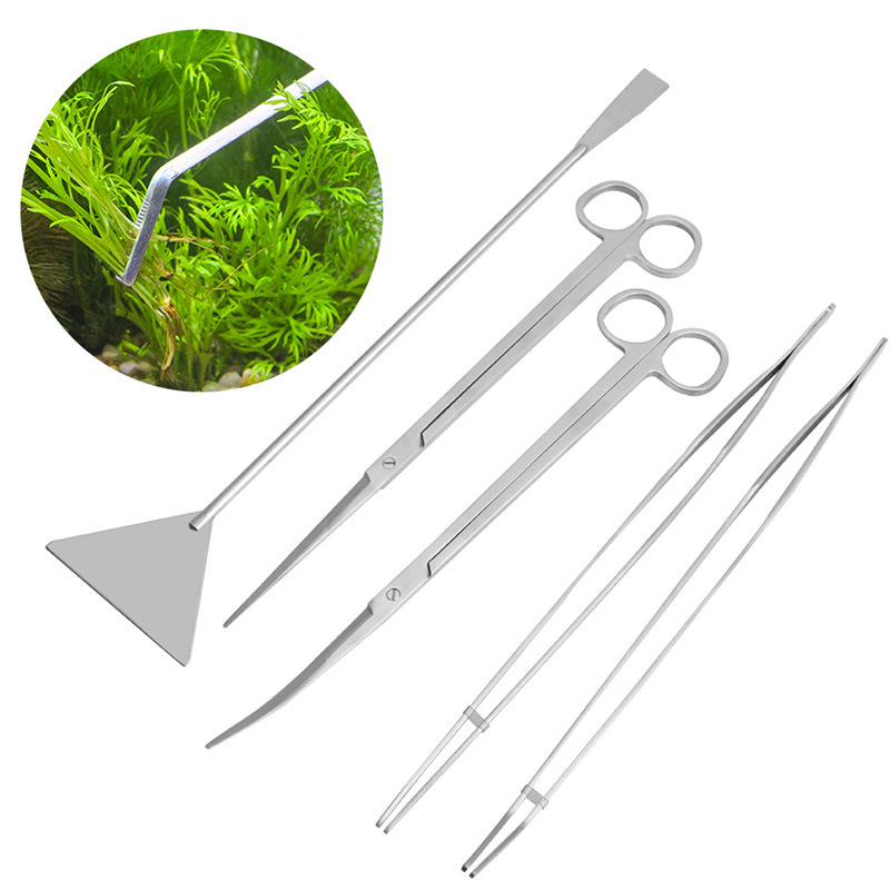3/5 개/대 수족관 청소 도구 키트 족집게 곡선 가위 - Planted Aquarium Tool Kit 리뷰 및 가격