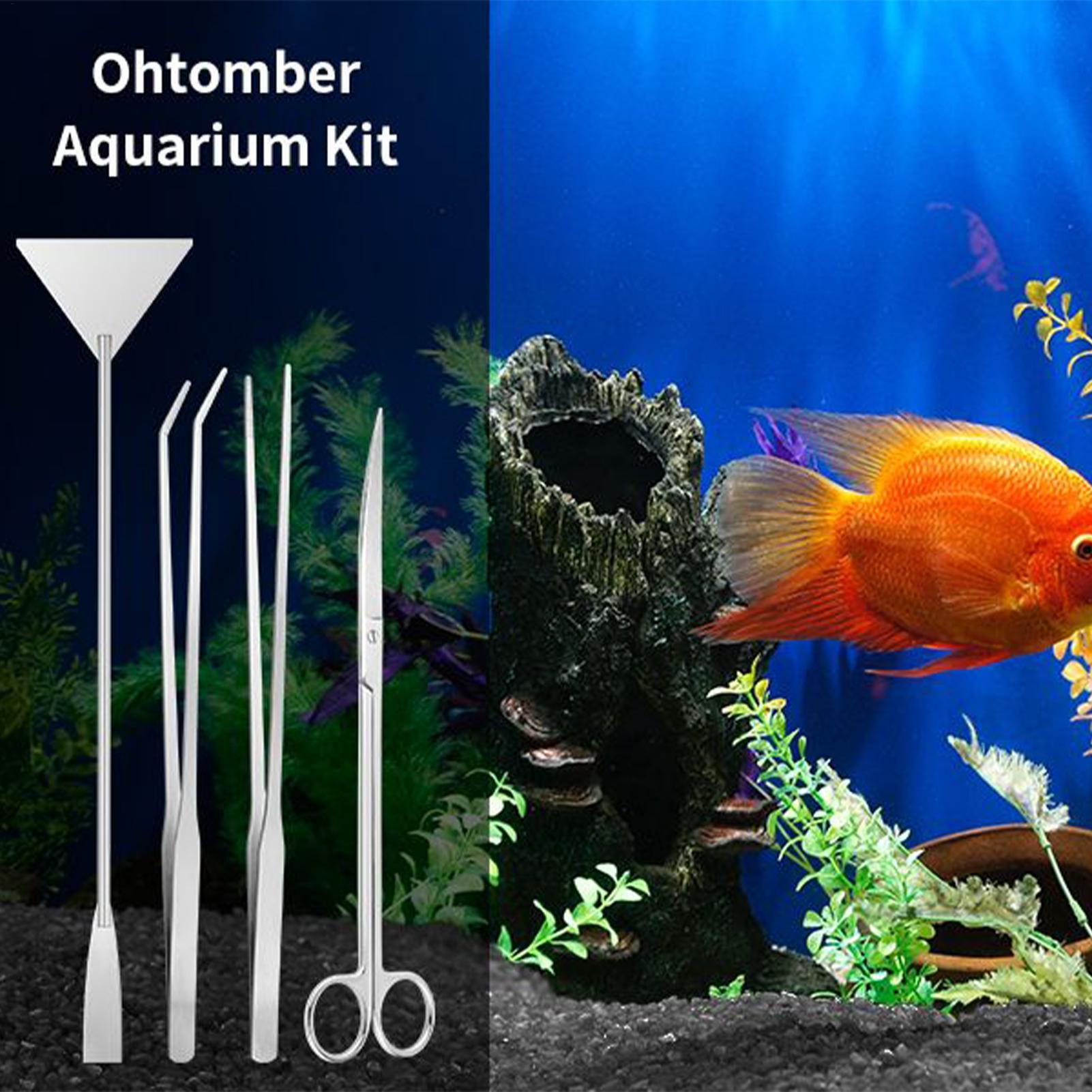 4종 수족관 도구 키트 스테인리스 스틸 어항 청소 세트 - Planted Aquarium Tool Kit 리뷰 및 가격