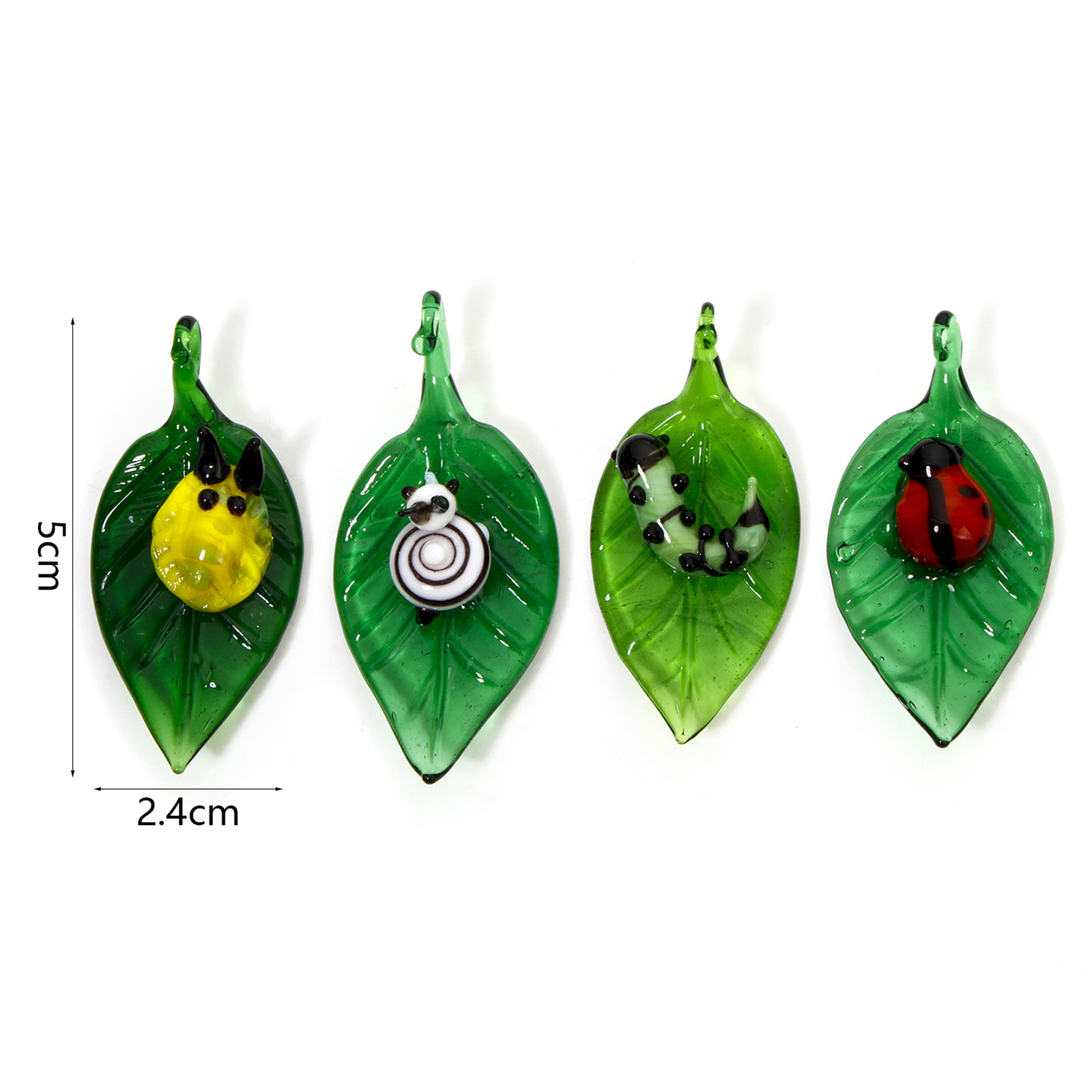 1 조각 3D Lampwork 유리 곤충 펜던트 녹색  - Planted Aquarium Making 리뷰 및 가격