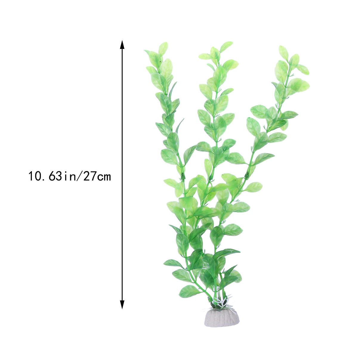 3개입 어항 인조 녹색 플라스틱 식물 장식 세라믹 베이 - Non Planted Aquarium Fish 리뷰 및 가격